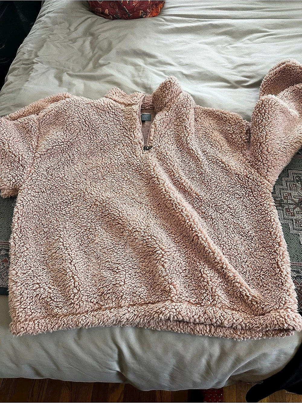 berkley jensen Pink Teddy Jacket Size Medium